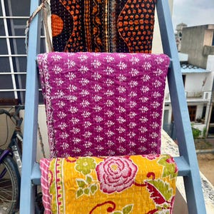 Groothandel veel Indiase vintage kantha-quilt handgemaakte omkeerbare deken