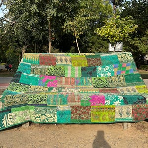 vintage handmade patchwork quilt