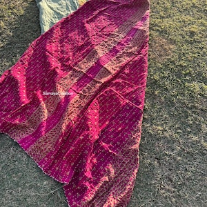 Groothandel veel Indiase vintage kantha-quilt handgemaakte omkeerbare deken