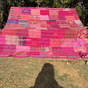 vintage handmade patchwork quilt