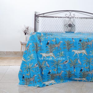 Indian kantha quilt handmade Kantha Throw, Indian Quilts, Cotton Kantha, bohemian quilt, Indian Kantha, Boho Quilt For Sale