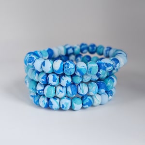 Clay Bead Bracelet | Handmade Bracelet | Polymer Clay Jewelry