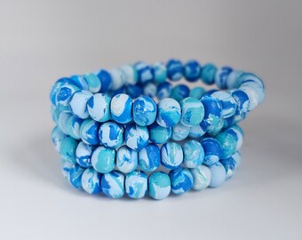 Clay Bead Bracelet | Handmade Bracelet | Polymer Clay Jewelry
