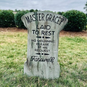 Halloween Tombstone - Master Gracey