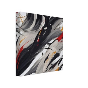 Minimalistic abstract Japanese art Canvas inspired by Shinoda Toko&#39;s traditional art