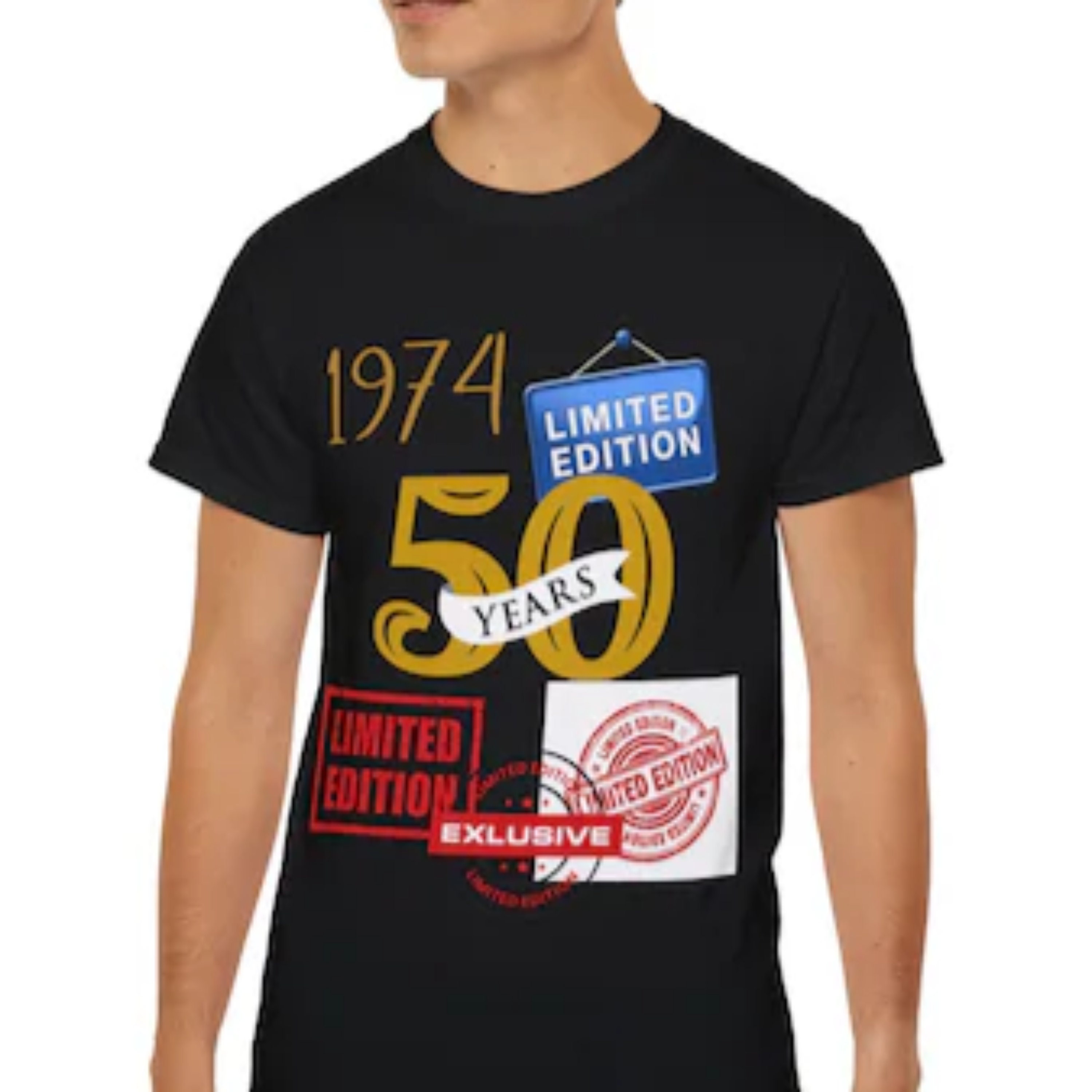 Vintage 50th Birthday Shirt, 50th Birthday Gift, 1974 Birthday T-shirt ...