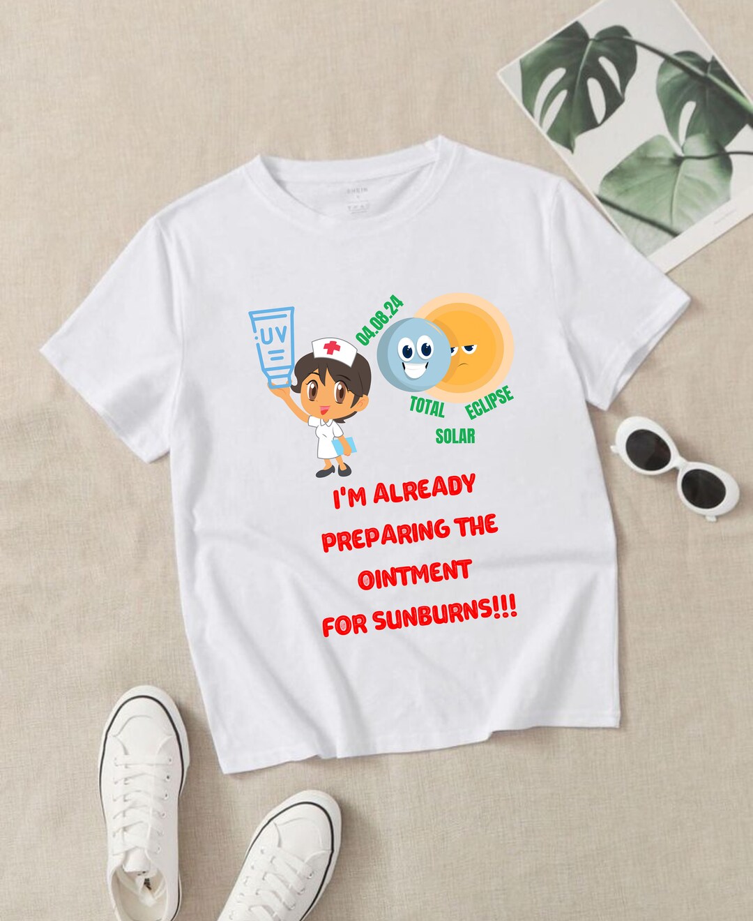 Funny Nurse Solar Eclipse 2024 Shirt, Sun Moon Totality 2024, 4.8.2024