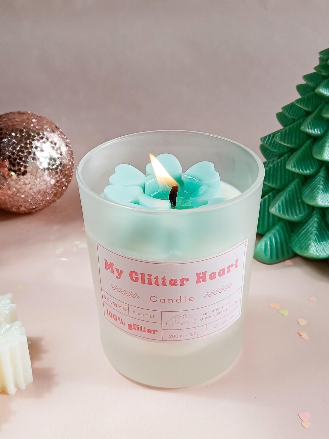 Sparkling Candle frosted Berries an Etsy