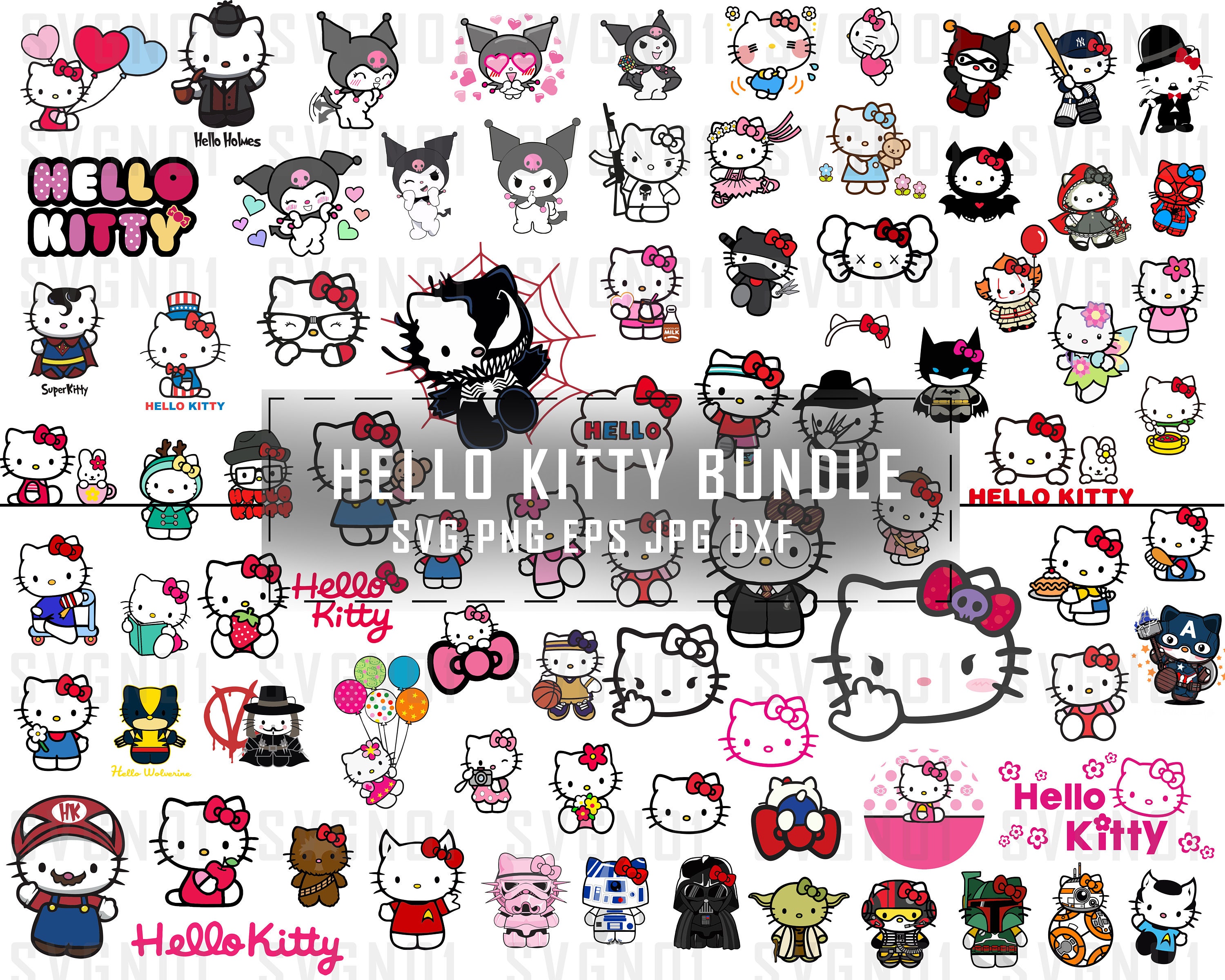 Hello Kitty Sticker Bomb