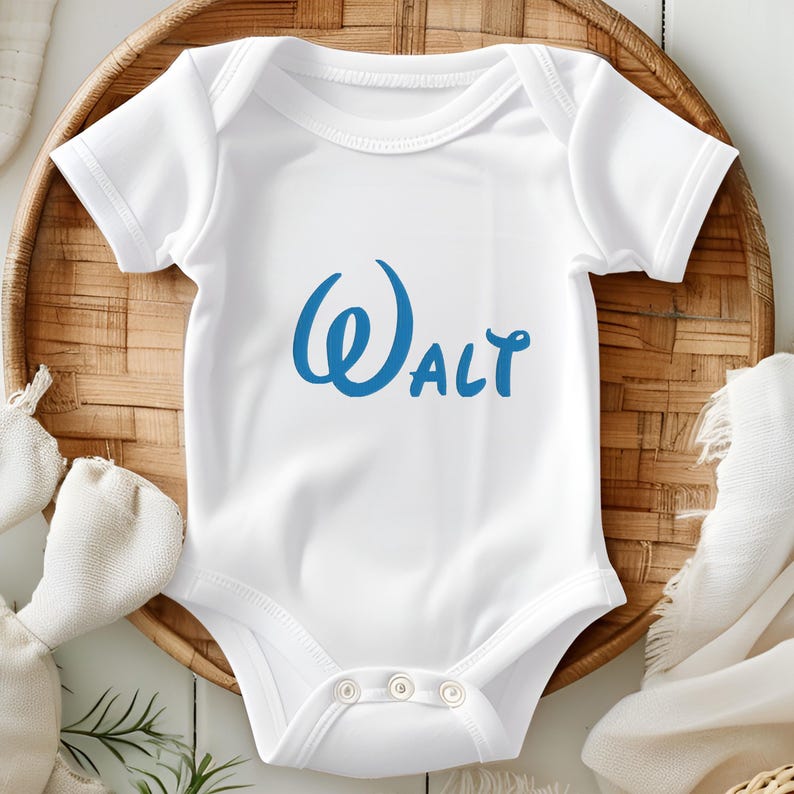 Walt Embroidery Font | Disney Style Embroidery Alphabet | Machine Embroidery Font | BX Embroidery Font | 1 2 3 4 Inch image 2