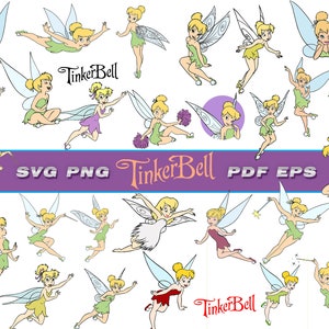 Tinkerbell Svg Bundle, TinkerBell Svg Cut Files for Cricut, Tinkerbell Clipart, Layered Files, Instant Download
