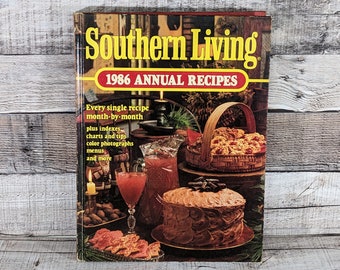 1986 Annual Recipes Southern Living Hardcover Cookbook 384 Pages First Edition