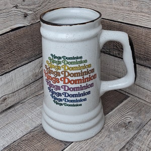 Tall 36 Oz Kings Dominion Amusement Park Ceramic Beer Stein Mug 70s 80s