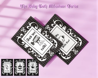 Baby Goth Milestone Cards