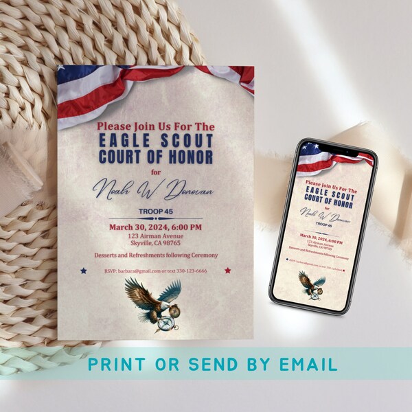 Eagle Scout Court of Honor Etsy