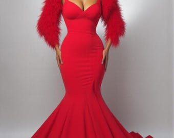 peplum fishtail dress Black Petite Peplum Fishtail Bandage Midi Dress