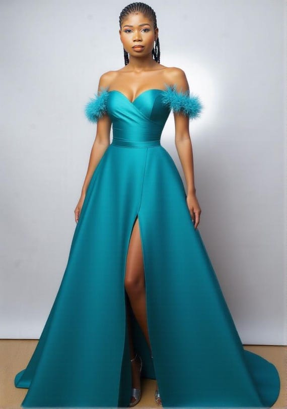 teal fitted dress Teal Fitted Prom Dress stlyle JT2505A
