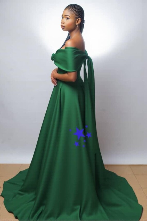 Emerald Green Dress, off Shoulder Dress - Etsy