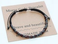Personalized Morse Code Bracelet, Custom Bracelet, Wooden Beads Bracelet, Anniversary Birthday Gift, Adjustable Bracelet, Gift for Him Her