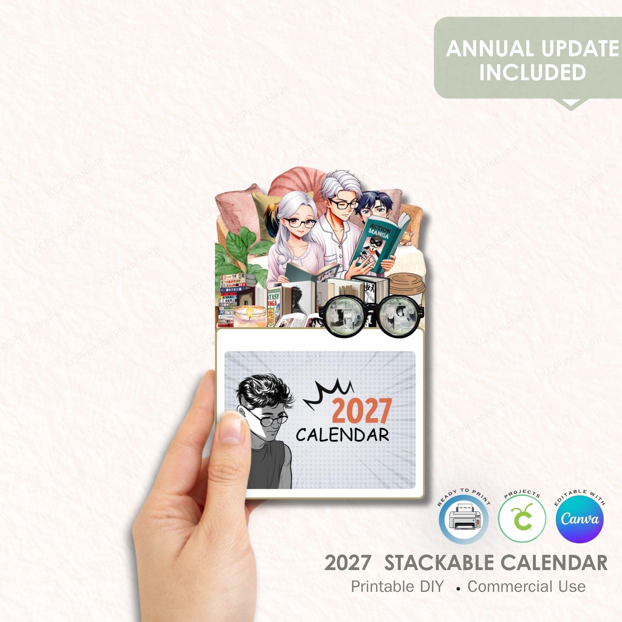 Calendarios de escritorio manga 2024 - Alta Calidad - Envío Rápido