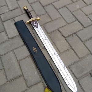 Espada Riptide de Percy Jackson feita à mão, espada Viking com belíssimo trabalho de gravura e lima, espada com magnífico trabalho manual.