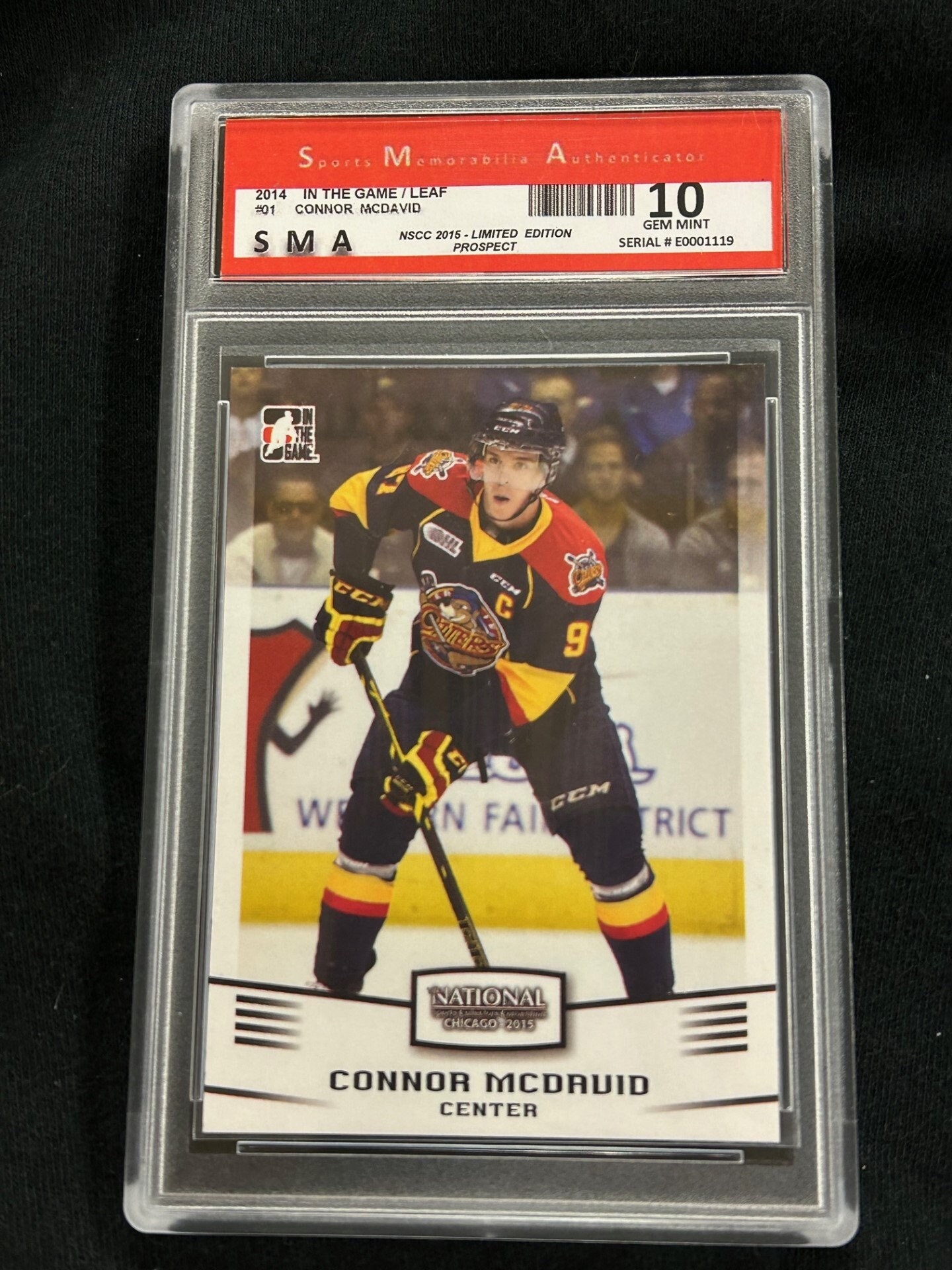 Connor McDavid Erie Otters Hockey Card # 11 pre rookie card