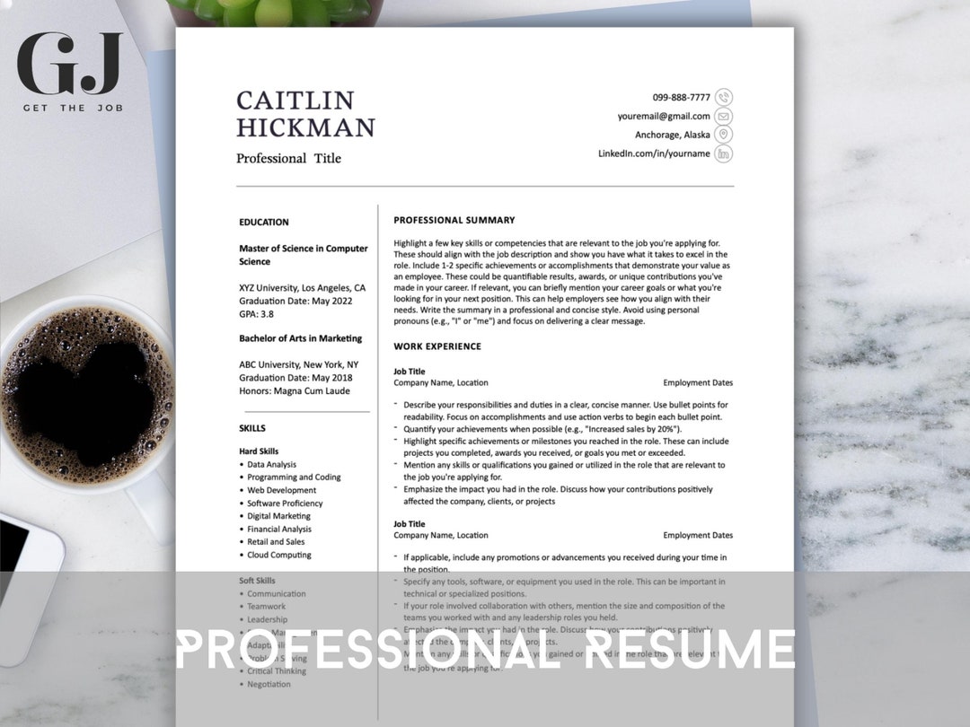 Resume Templates That Bring Success | Professional Modern Easy to Edit ...