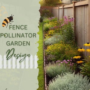 Premade pollinator garden landscape design front yard garden curb appeal hydrangea garden fence landscape zone 4 5 6 7 8 butterfly garden