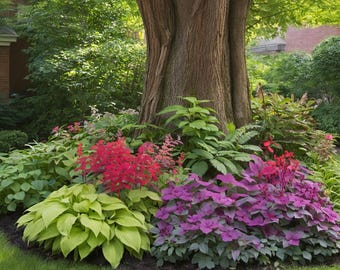 Shade Garden Design Plan: Zones 5-9, Curb Appeal Modern Landscape Design (Digital Download)