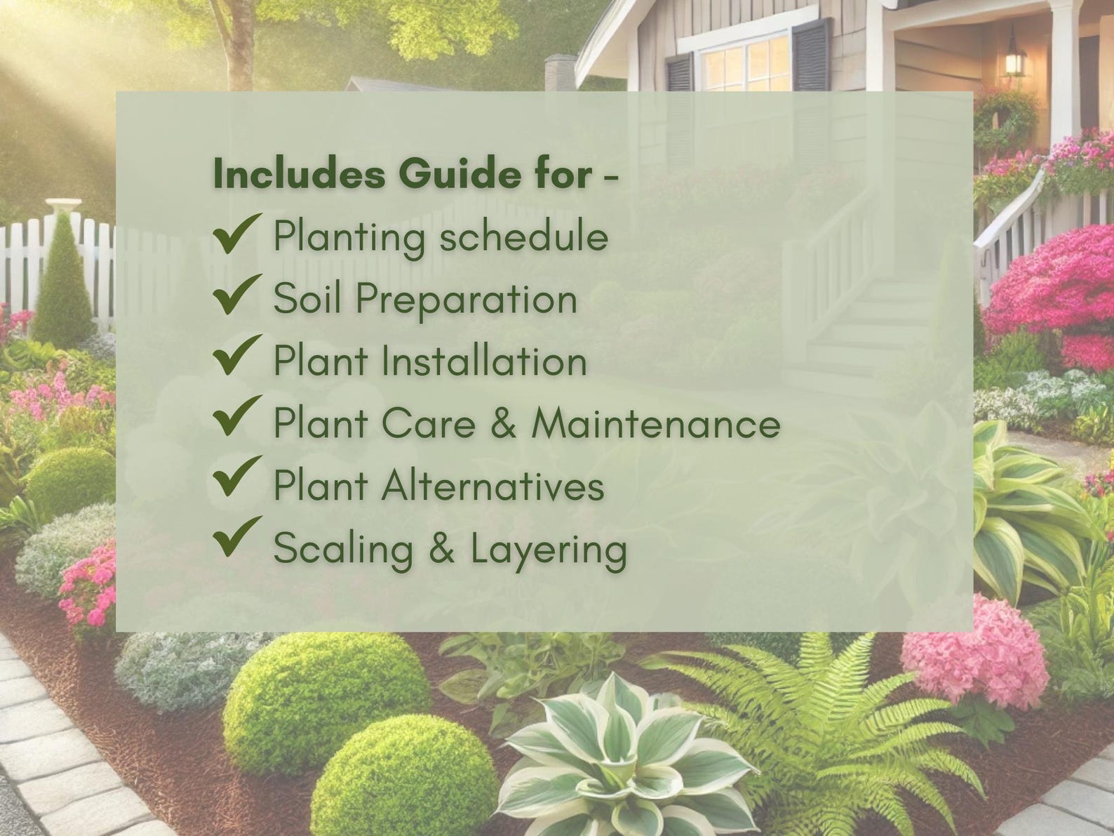 Front Yard Landscape Design Guide: Azalea & Hydrangea Garden Plan ...