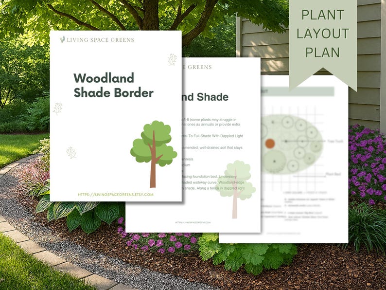 Shade Garden Design Plan | Landscape Design: Zones 5-8, Pre-planned ...