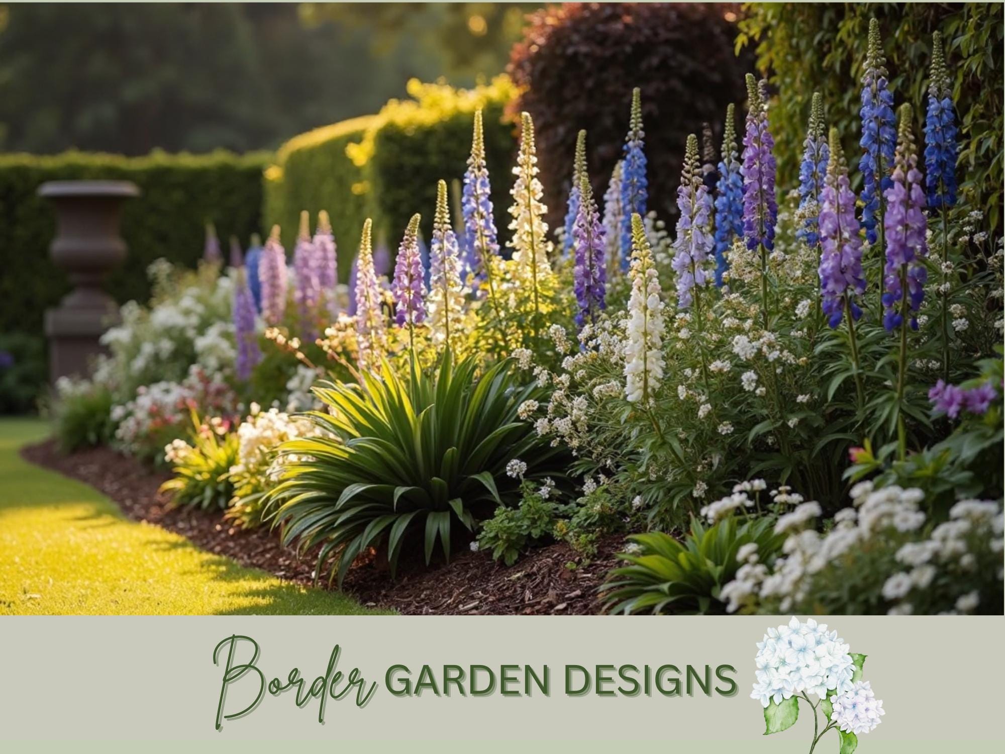 Cottage Garden Design Plan: Pollinator-friendly Perennial Border