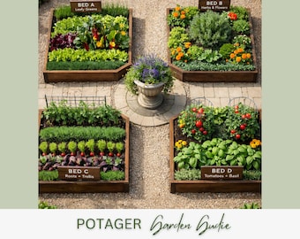 Potager Garden Design Guide PDF | Raised Bed Vegetable Garden Plans