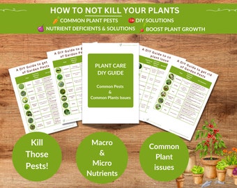 Vegetable Garden Pest & Disease ID Guide: DIY Organic Solutions (Digital Download)