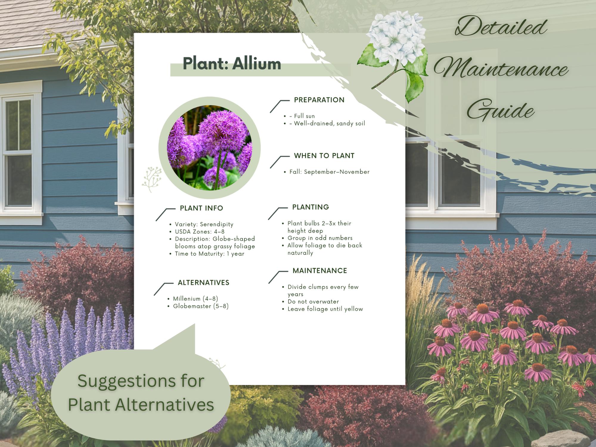 Front Yard Landscape Design: Full Sun Perennial Garden Design Plan ...