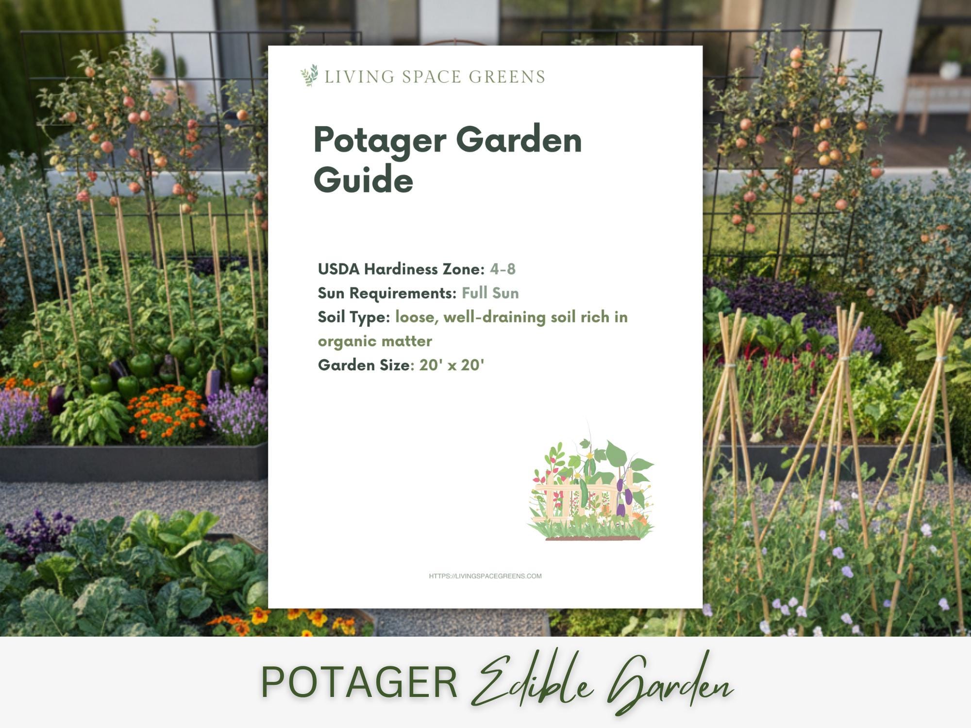 Potage Design Potager Garden Design Guide PDF | Raised Bed Vegetable Garden Design ...