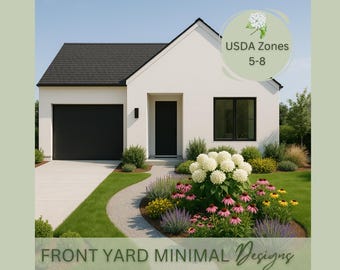 Cottage Garden Plan: Perennial Hydrangea Design for Zones 5-8 (Digital Download)