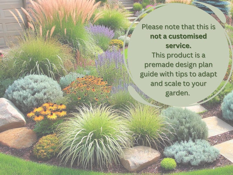Full Sun Perennial Front Yard Landscape Design | Garden Design Plan ...