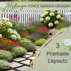 Premade landscape hydrangea garden design front yard garden curb appeal zone landscaping hydrangea garden zone 4 5 6 7 8 fence garden