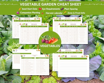 Vegetable Garden Planner: Seed Starting Guide (Digital Download)