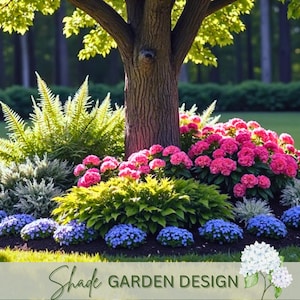 Shade Planting Landscape Design Zone 6 7 8 Preplanned Garden Shady Side Garden Plan Modern Yard Plan Under Shade Tree Yard Curb Appeal