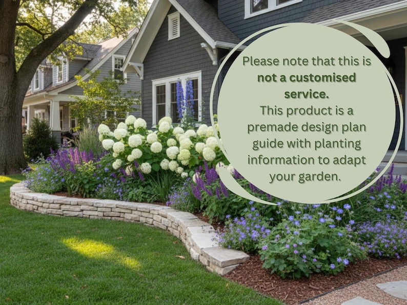 Hydrangea Landscape Design Plan Front Yard Planting Garden Design: Full ...