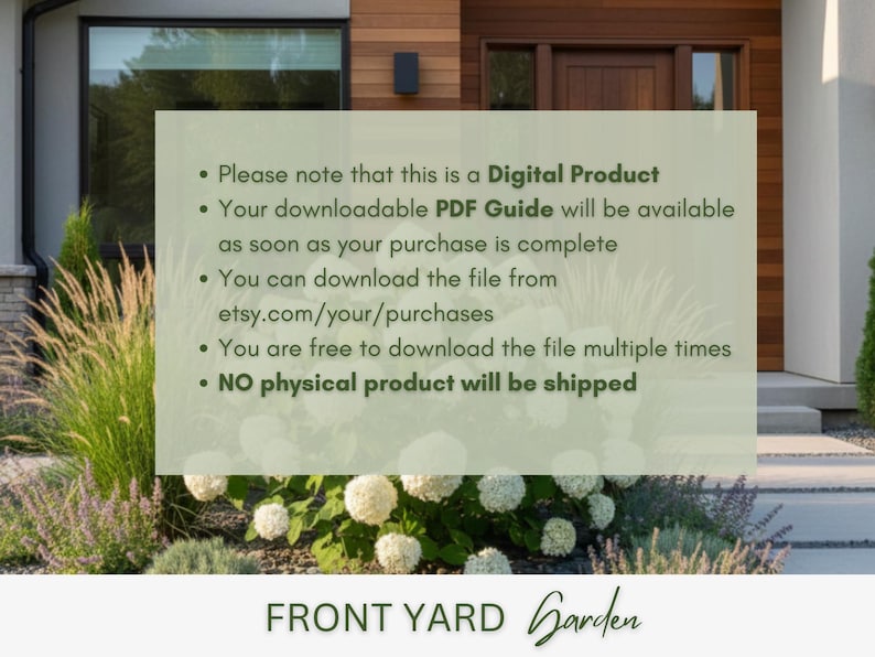 Modern Front Yard Landscape Design Plan | Hydrangea Full Sun Garden ...