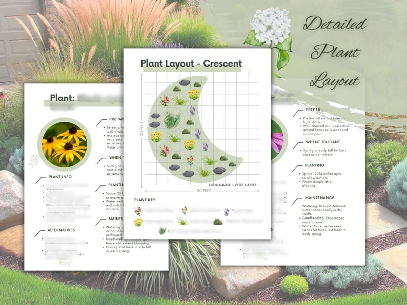 Full Sun Perennial Front Yard Landscape Design | Garden Design Plan ...