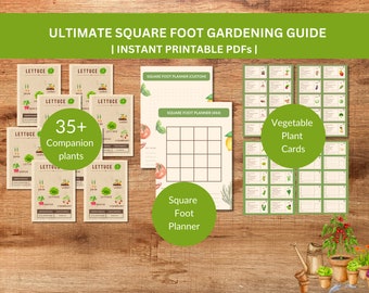 Square Foot Garden Planner: Companion Planting Guide (Digital Download)