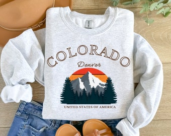 Colorado Sweatshirt, Colorado Lover Shirt, Colorado Crewneck, Colorado Hiking, Colorado Mountain Shirt, Explore Sweatshirt