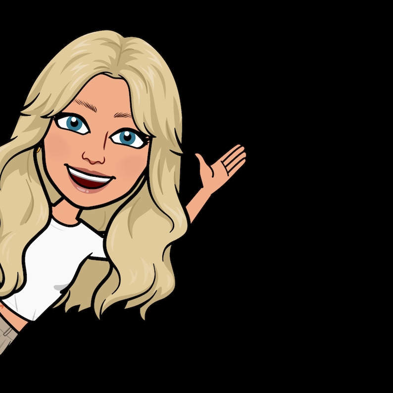 Personalised Bitmoji PDF Ready to Print Etsy