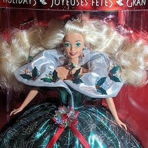 Happy Holidays Barbie (1995) #14123 - Vintage kerstelegantie in originele verpakking