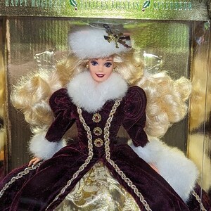 Happy Holidays Barbie (1996) #15646 - Vintage kerstelegantie in originele verpakking