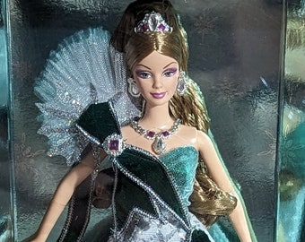2005 holiday barbie green sale